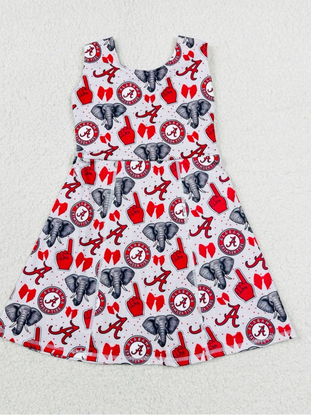 Alabama Crimson Tide Red & White Kids Dress